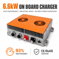 Chargeur embarqué efficace 6,6 kW 48 V 120 A, module de charge rapide intelligent CAN Bus pour batteries LiFePO4 de voiturettes de golf et de club