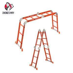 Escalera de paso Escalera de extensión plegable Escalera de aluminio fácil Moderna 4*5 5 metros para <span class=keywords><strong>Lidl</strong></span> Hotel Soporte técnico en línea - Product Image 1