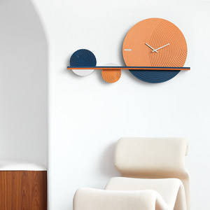 Nordic Luxury Wall <b>Clock</b> Round <b>Silent</b> Quartz Battery Powered Living Room Decor Art Creative Design - Product Image 1