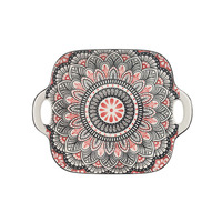 Vaisselle tunisienne Style marocain Plateau en céramique pour le petit déjeuner Steak Dumpling Plate Distinctive Binaural Design Western Plate