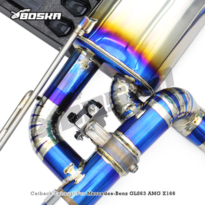 Tubo de Escape OEM Boska X-Pipe con Sonido para Mercedes-Benz GLS63 AMG W166/X166 5.5T 2015-2019, Silenciador Catback con Válvulas de Titanio Ligero - Product Image 4