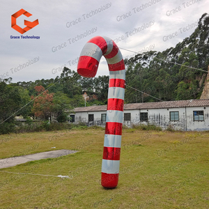 Bâtons de bonbons de Noël gonflables personnalisés, boules miroir, sphères, décorations gonflables de Noël, gros bâtons de bonbons brillants - Product Image 5