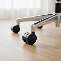Roue pivotante en plastique avec support tubulaire polyvalente pour applications extérieures, salle de bain, salon, salle à manger, cuisine
