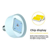 Ampoule LED E27 à culot à vis en plastique, lumière jaune 3000K, lampe résidentielle à économie d'énergie, triple protection, haute qualité, IRC 80-90