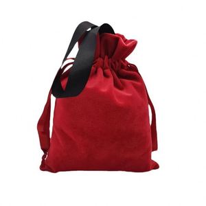 Sac à cordon en velours personnalisé avec ruban en satin, petite pochette cadeau pour bijoux, pour l'emballage de bagues, colliers, boucles d'oreilles, vente en gros - Product Image 2