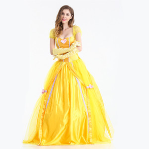 Vestido de Cosplay para adultos, vestido de princesa de La Bella y La <span class=keywords><strong>Bestia</strong></span>, <span class=keywords><strong>disfraz</strong></span> de fiesta de Halloween de princesa para mujer adulta - Product Image 1