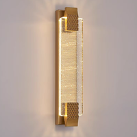 Applique murale LED en cristal de fer pour fond de télévision salon chambre chevet décor-éclairage intérieur de luxe moderne