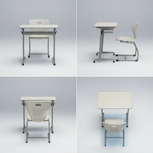 Sillas de Aula de Ingenierí<span class=keywords><strong>a</strong></span> Precisa para el Aprendizaje: Diseño Ergonómico y una Tableta de Escritura Sólida - Product Image 4