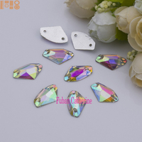 Vente en gros Surface satellite ronde en résine Couture Rhinestone AB Flatback Coudre des pierres Strass pour vêtements Accessoires Chaussures