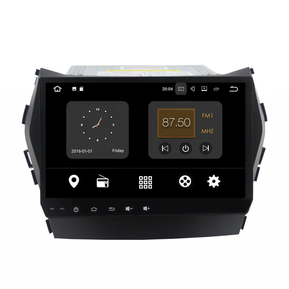 ZESTECH dört çekirdekli Android 10.0 araç DVD oynatıcı Hyundai IX45 Santa fe 2013 2014 2015 2016 2017 araba Autoradio GPS navigasyon kafa ünitesi