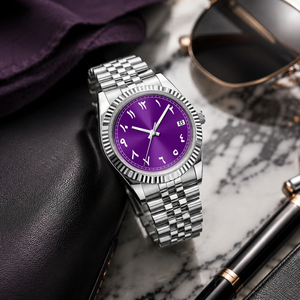 Reloj Automático de Lujo con Esfera Árabe NH35, 36mm 39mm, Cristal de Zafiro, Acero Inoxidable 316L, Resistente al Agua 5ATM, Reloj Mecánico de Pulsera - Product Image 5