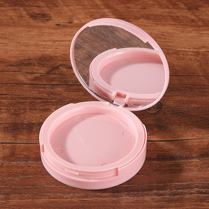 Estuche Compacto de Plástico Rosa para Polvo Compacto con Espejo, Envase Cosmético de Belleza - Product Image 4