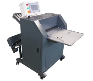 DOUBLE100 Automatic Scoring Paper Creasing Machine Paper Folding Machine Heavy Duty Metal Paper Card Scorer for Printing Factory