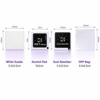 Kit d'installation professionnel de protection d'écran multi-appareils en gros, avec lingettes nettoyantes à l'alcool et absorbant la poussière, multi-usages