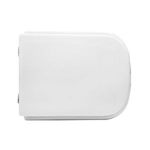 Asiento de inodoro para Galassia Meg11, forma de jarrón, 8 bisagras blancas en forma de C, 50,5 cm de largo, 37,5 cm de ancho - Product Image 1