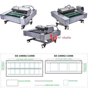 Machine d'emballage sous vide de type bande transporteuse continue, double chambre, scelleuse sous vide continue pour blouse chirurgicale, <span class=keywords><strong>masque</strong></span> facial - Product Image 3