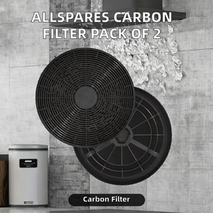 Filtro a Carbone Attivo AllSpares per Cappa Aspirante, Compatibile con Modelli Respekta/Klarstein/Colbe/Bomann 256100 R2 KF 561 DU 612/620/621 <span class=keywords><strong>MIZ</strong></span> - Product Image 2
