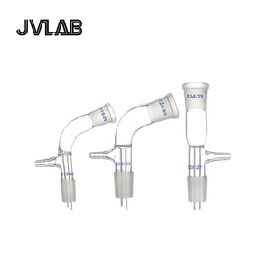 Tubo de Recepción al Vacío para Destilación de Vidrio Borosilicato, Tubo de Cuerno, Boca de Rosca Kirschner, <span class=keywords><strong>75</strong></span> Grados, Forma de Y, Universal, OEM - Product Image 1