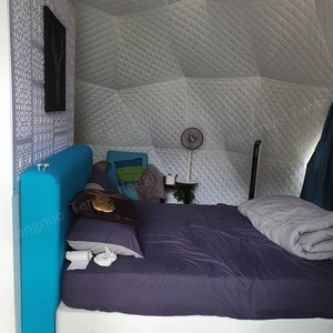 Tubo di acciaio <span class=keywords><strong>per</strong></span> il tempo libero all'aperto Eco Resort Hotel Domo cupola geodetica <span class=keywords><strong>tenda</strong></span> di lusso Glamping <span class=keywords><strong>per</strong></span> campeggio - Product Image 6