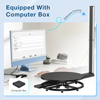 Scanner de Mesure 3D Pleine Couleur CHACKTOK et Imprimante de Portraits Corps Entier 3D pour Personnes avec Plateforme Rotative