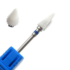 HYTOOS Forets à ongles en céramique coniques 3/32\" Forets en céramique pour manucure <span class=keywords><strong>pédicure</strong></span> <span class=keywords><strong>Accessoires</strong></span> pour perceuse à ongles Outils <span class=keywords><strong>de</strong></span> fraisage - Product Image 1