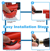 Nettoyeur haute pression pour voiture, produits de lavage auto, lance à mousse/canon à mousse OEM avec bouteille de 1 litre