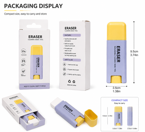 <span class=keywords><strong>Gomme</strong></span> à effacer 3D en suède et caoutchouc pour éliminer rapidement les taches et amuser avec l'élimination des marques d'usure des baskets, avec logo personnalisé - Product Image 3