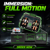 Simulateur de vol VR à 360 degrés, chaise VR 360 à 2 places, machine de jeu d'arcade à monnayeur pour parc d'attractions