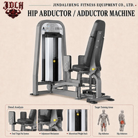 Machine à abductions et adductions des hanches à double fonction avec pile de poids pour les exercices des cuisses intérieures et extérieures dans les centres de fitness