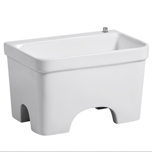Évier à balai en céramique moderne de haute qualité en gros de Chine avec planche à laver <span class=keywords><strong>pour</strong></span> salle de bain, résistant au gel et aux fissures - Product Image 5