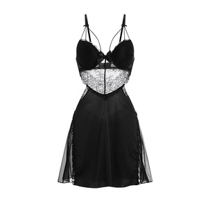 Lencería sexy para mujer, pijama de tirantes sin espalda, camisón emocional, ropa interior de noche - Product Image 1