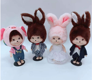 Aiqili ตุ๊กตากระต่ายขนเฟอร์นุ่มเคลื่อนไหวได้20ซม. พร้อมมือและเท้าของขวัญสำหรับ<span class=keywords><strong>วัน</strong></span>เกิดคู่ยืน - Product Image 6