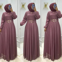 Robe Turque en Chiffon Verte 2023, Dernières Créations, Longue Abaya Musulmane, Kaftan pour Femmes, Dubaï, Vêtements Islamiques et Ethniques