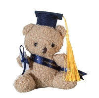 Promotion Mini Ours en Peluche de 13 cm en Coton PP pour la Journée de Remise des Diplômes, Souvenir Décoratif, Cadeau pour Étudiants