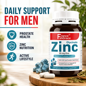 Nutraceutical Shecome Zinc <b>Supplement</b> Manufacturer with Pumpkin Seed for Prostate Health Support 120 Zinc Glycinate Capsules - Product Image 3