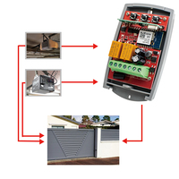 Récepteur de garage à code fixe universel 433MHz 2CH WIFI Smart Door Opener Gate Controller Tuya App Remote Control