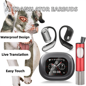 Auriculares Traductores con IA en Tiempo Real YYK-Q16 Pro, 144 Idiomas Globales, Gancho para la Oreja, Pantalla Táctil Inalámbrica, Pantalla Digital, ENC - Product Image 2