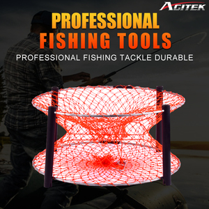 Cage à crabe outil de pêche fil fort pêche crevettes crabe Pot taille différente bateau en haute mer attraper piège accessoires de pêche - Product Image 6