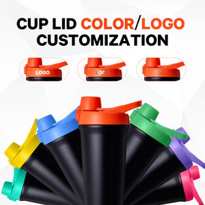 एक हाथ खुला स्टेनलेस स्टील 750 एमएल स्पोर्ट्स शेकर कप जिम प्रोटीन फिटनेस शेकर पानी की बोतलें - Product Image 6