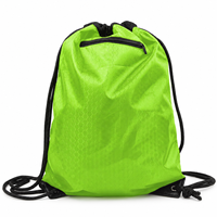 Sac à dos pliable en tissu Oxford imprimé sur mesure, vente en gros directe d'usine, sac de courses écologique avec poignée en corde