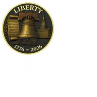 Nouvelle pièce commémorative 3D en métal électroplaqué et imprimée UV, 250e anniversaire de la fondation de la nation américaine 1776, motif Cloche de la Liberté et Aigle