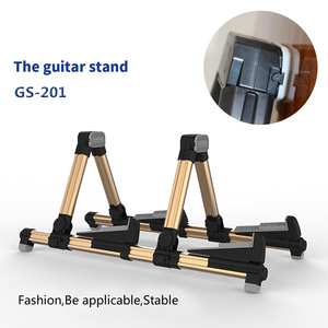 Supporto per Chitarra Doppio Verticale da Pavimento Pieghevole per Ukulele Basso <span class=keywords><strong>Strumento</strong></span> <span class=keywords><strong>Musicale</strong></span> Universale - Product Image 3