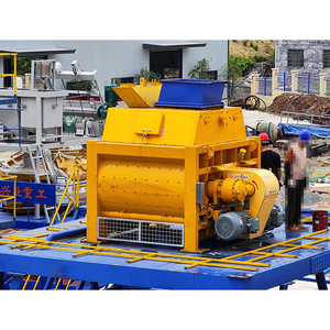 Malaxeur à béton électrique jaune 500L à double arbre forcé, type JS, pour mélange prêt à l'emploi, <span class=keywords><strong>prix</strong></span> usine Chine - Product Image 5