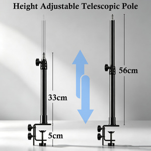 Soporte de cámara de CCTV con <span class=keywords><strong>alarma</strong></span>, soporte en C ajustable con abrazadera para escritorio - Product Image 4
