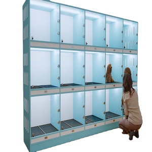 Cage d'exposition pour animaux de compagnie en bois, cage pour <span class=keywords><strong>chien</strong></span>, <span class=keywords><strong>petite</strong></span> cage en bois massif, vitrine en verre, maison d'adoption pour animaux de compagnie, toilettes - Product Image 1