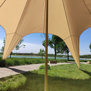 Grande Tente <span class=keywords><strong>Pergola</strong></span> Extérieure Imperméable et Anti-UV pour 60 Personnes (10m, 15m, 20m) avec Poteaux et Sac de Transport pour Plage, Camping et Voyage - Product Image 4