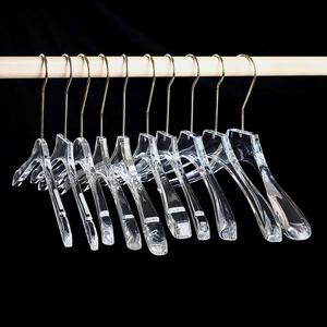 Cintres personnalisés transparents en acrylique pour vêtements, antidérapants, avec <span class=keywords><strong>corde</strong></span> en coton - Product Image 3
