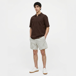 Polo en coton avec logo personnalisé, polo de golf imprimé brodé avec logo à séchage rapide, vente en gros de polos en coton uni en polyester pour hommes - Product Image 1