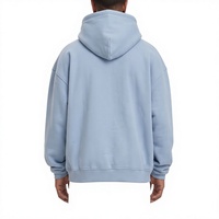 Sweat à capuche oversize uni pour homme, impression numérique personnalisée, 100 % coton tricoté, anti-plis, avec poche