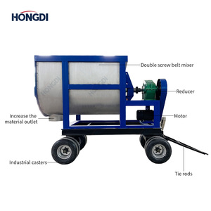 Mezcladora Horizontal Tipo U de Doble Cinta para Polvo y Gránulos, Máquina Mezcladora para Alimentos, Productos Químicos y Piensos - Product Image 3